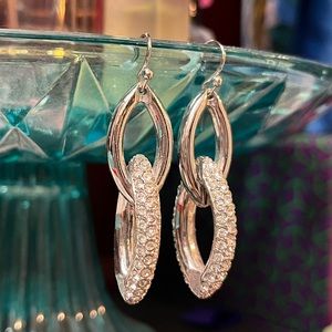 Chico’s Silver Pave Earrings